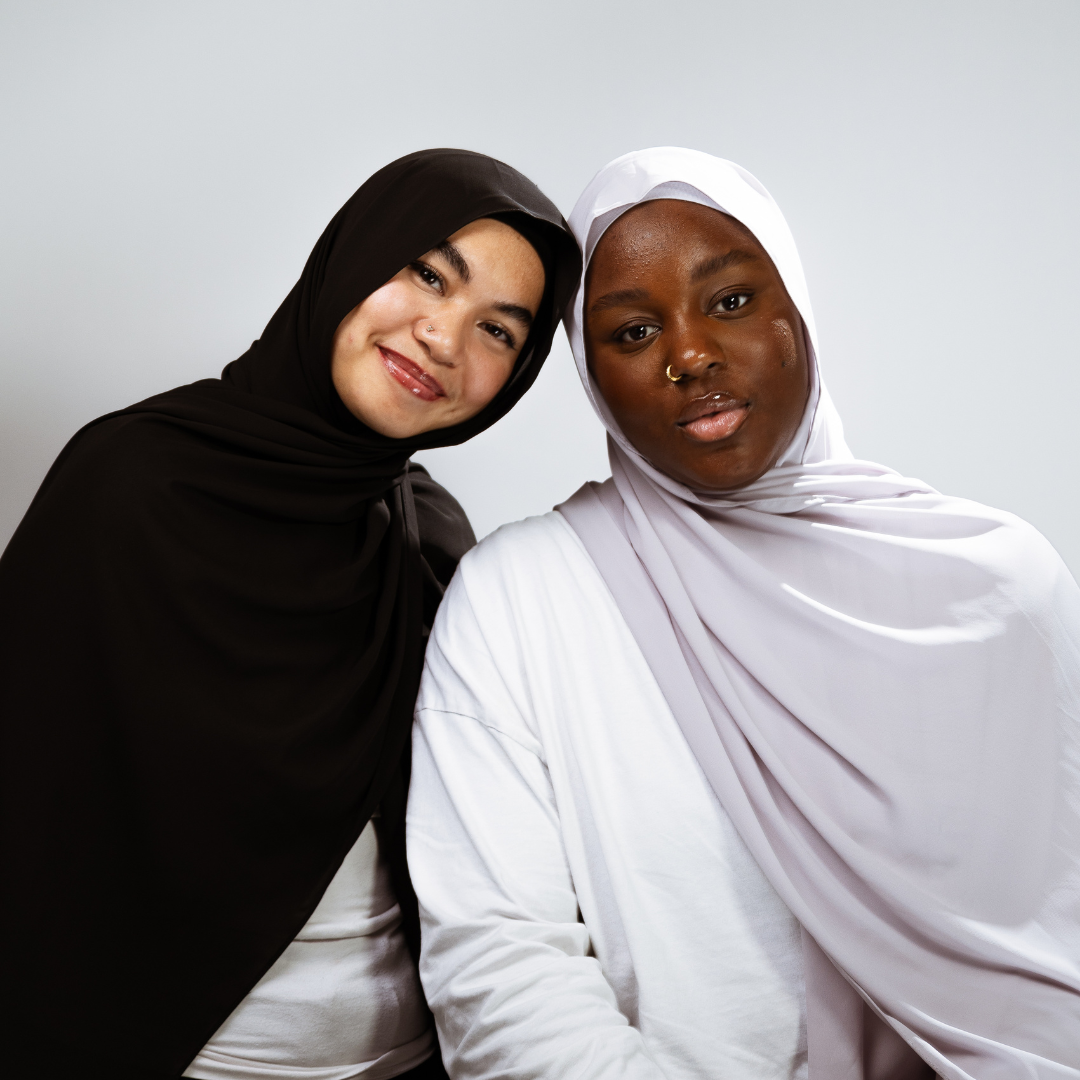 Instant-Hijab Chiffon – Grau