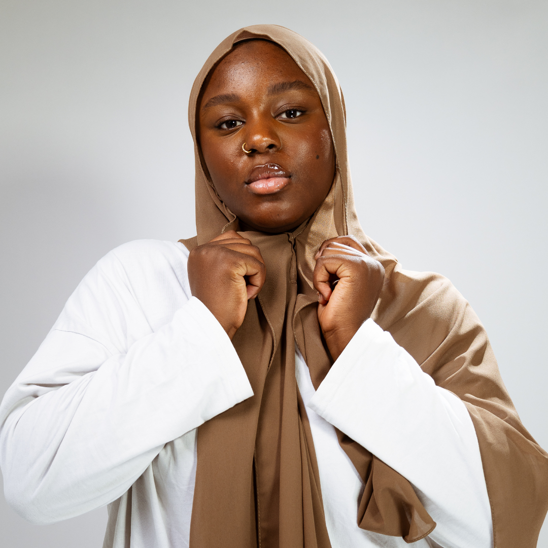 Instant-Hijab Chiffon – Taupe