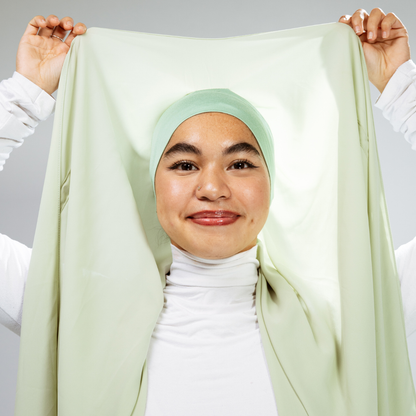Instant-Hijab Chiffon – Grün