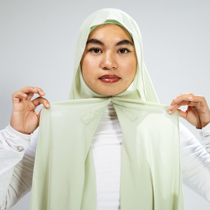 Instant-Hijab Chiffon – Grün
