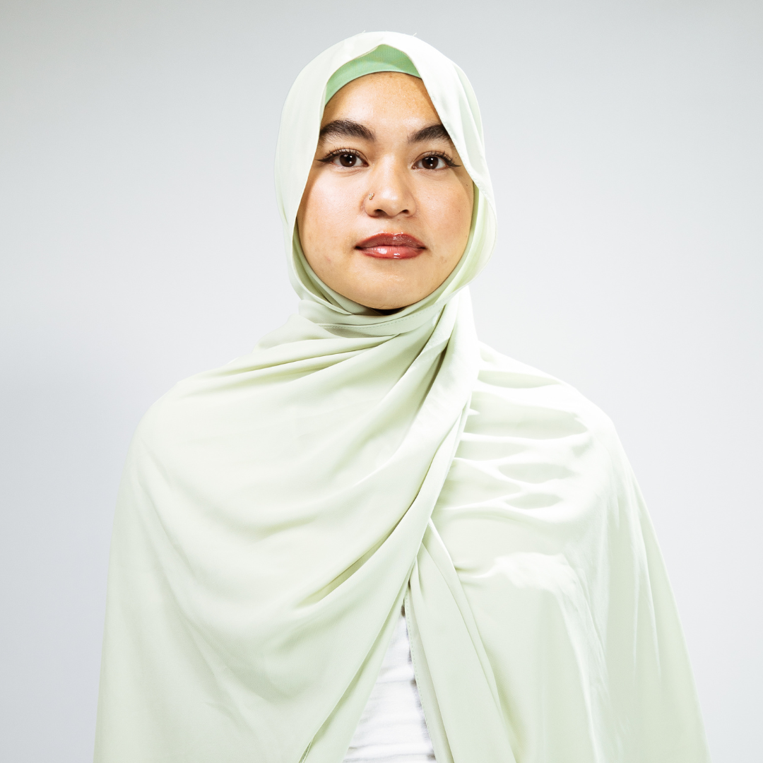 Instant-Hijab Chiffon – Grün