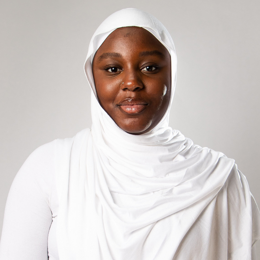 Instant-Hijab Jersey – Weiß