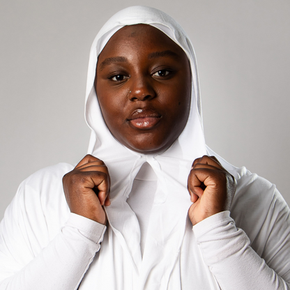 Instant-Hijab Jersey – Weiß