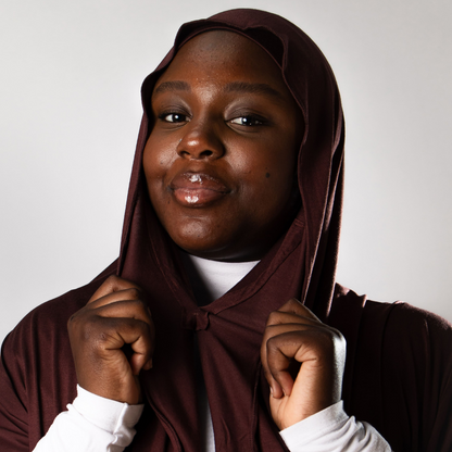 Instant-Hijab Jersey – Braun