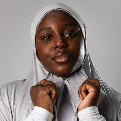 Instant-Hijab Jersey – Grau