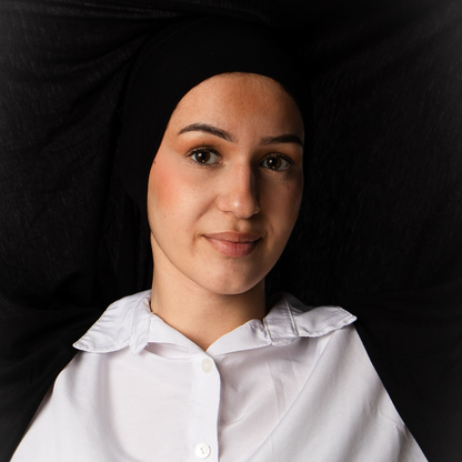 Instant-Hijab Chiffon – Schwarz