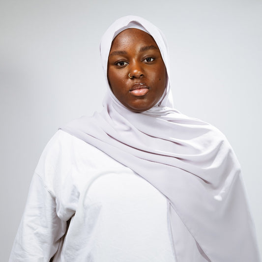 Instant-Hijab Chiffon – Grau