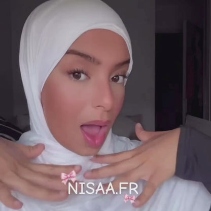 Instant-Hijab Jersey – Weiß